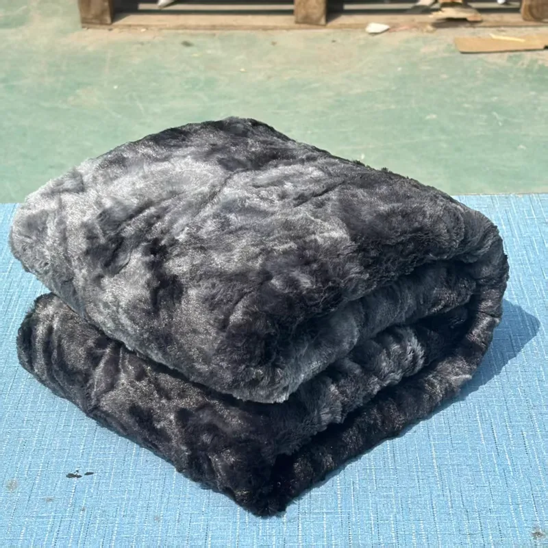 Tie-dye coral fleece PV blanket, style three