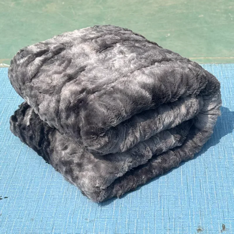 Tie-dye coral fleece PV blanket, style four